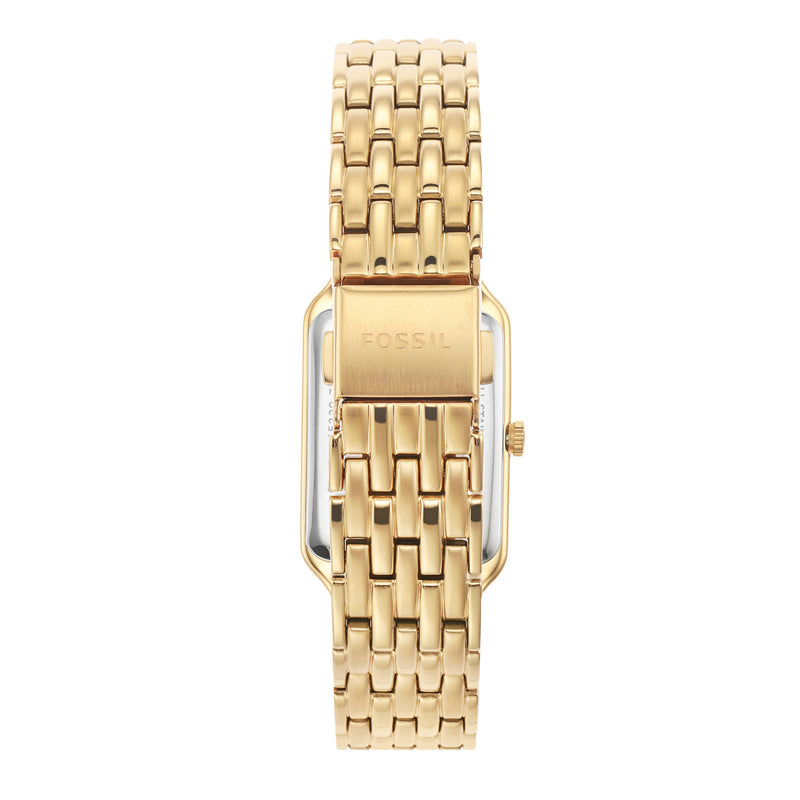 Fossil Raquel Three Hand Date White Dial Gold Steel Strap Watch For Women - ES5220 Buy Now By Fossil