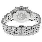 Emporio Armani Chronograph Black Dial Silver Steel Strap Watch For Men - AR0389 Buy Now By Emporio Armani