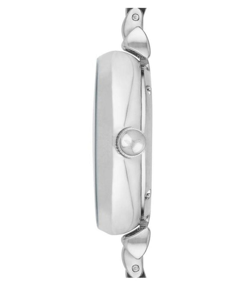 Emporio Armani Meccanico Mother of Pearl Dial Silver Steel Strap Watch For Women - AR1991 Buy Now By Emporio Armani