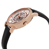 Emporio Armani Luigi Skeleton Silver Dial Black Leather Strap Watch For Men - AR60007 Buy Now By Emporio Armani