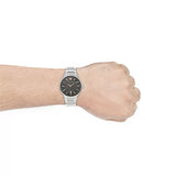 Emporio Armani Renato Quartz Black Dial Silver Steel Strap Watch For Men - AR11179 Buy Now By Emporio Armani
