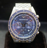 Emporio Armani Sportivo Chronograph Blue Stainless Steel Watch For Men - AR6072 Buy Now By Emporio Armani