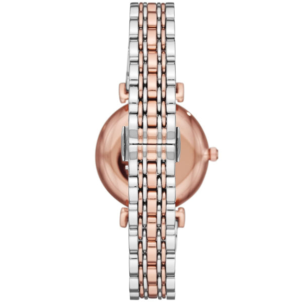 Emporio Armani Gianni T Bar Quartz White Dial Two Tone Steel Strap Watch For Women - AR80035 Buy Now By Emporio Armani