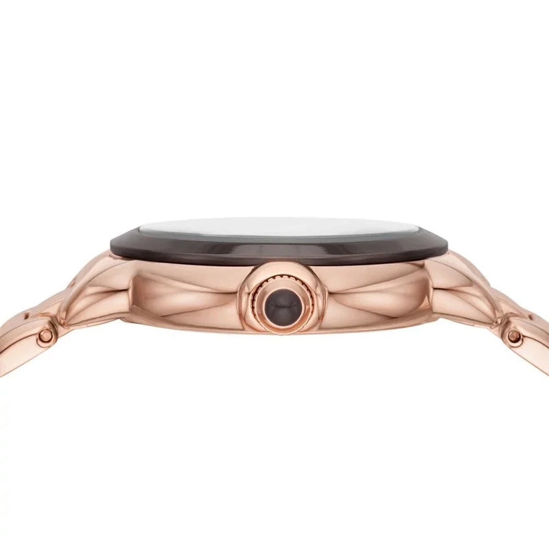 Emporio Armani Mia Quartz Brown Dial Rose Gold Steel Strap Watch For Women - AR11570 Buy Now By Emporio Armani
