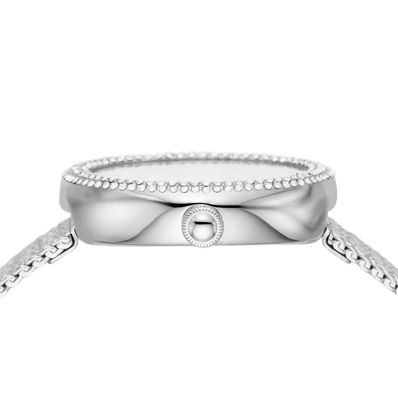 Emporio Armani Rosa Diamonds Mother of Pearl Blue Dial Silver Mesh Bracelet Watch For Women - AR11380 Buy Now By Emporio Armani