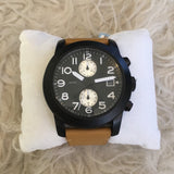 Marc Jacobs Larry Chronograph Black Dial Brown Leather Strap Watch for Men - MBM5053 Buy Now By Marc Jacobs