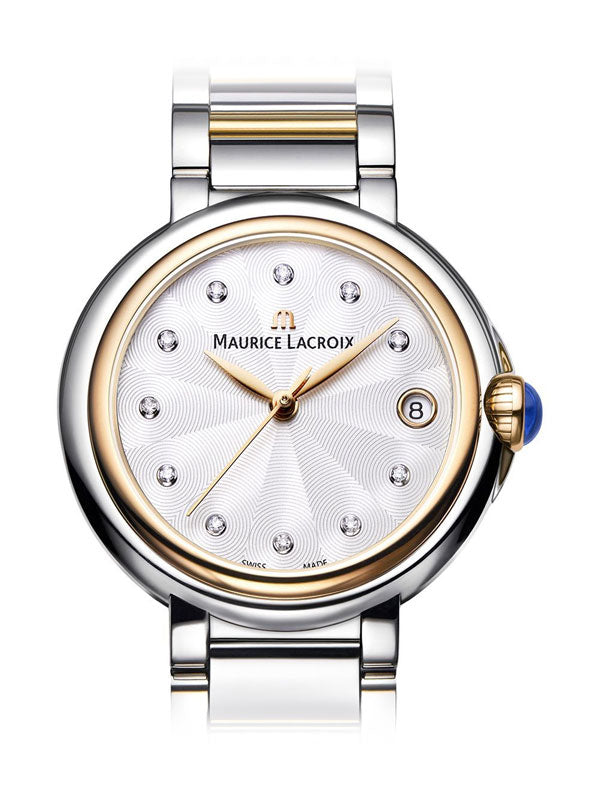Shop Maurice Lacroix Fiaba Mother of Pearl Dial Two Tone Steel Strap Watch for Women - FA1007-PVP13-170-1 in USA
