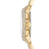 Michael Kors Camille Analog Red Dial Gold Steel Strap Watch For Women - MK7196 Buy Now By Michael Kors
