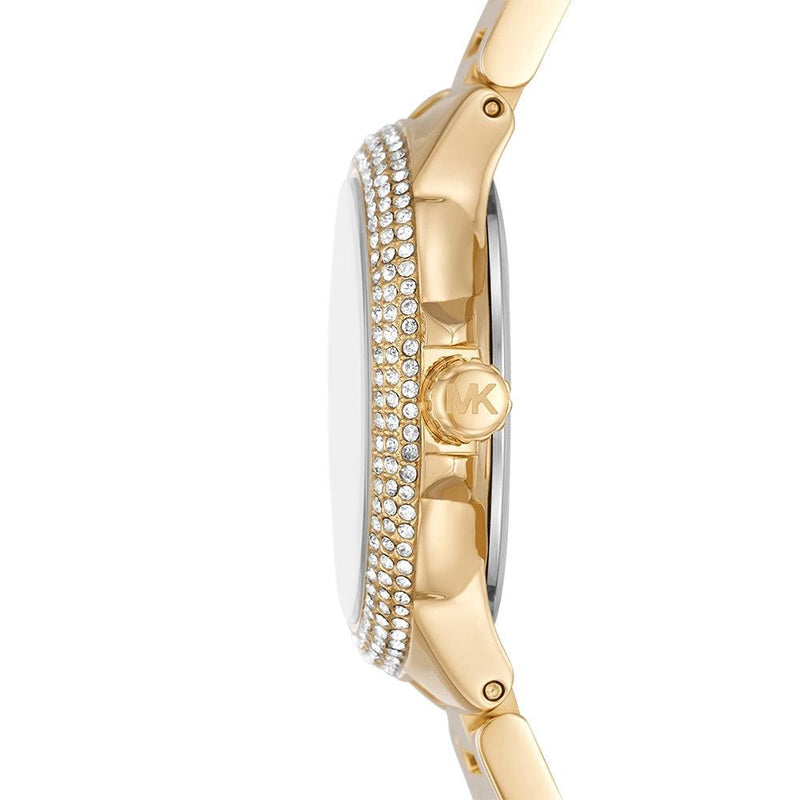 Michael Kors Camille Analog Red Dial Gold Steel Strap Watch For Women - MK7196 Buy Now By Michael Kors