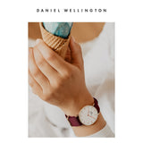 Daniel Wellington Petite Roselyn White Dial Red Nylon Strap Watch For Women - DW00100291 Buy Now By Daniel Wellington