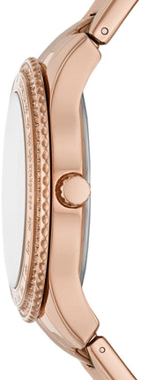 Fossil Stella Sport Multifunction Rose Gold Dial Rose Gold Steel Strap Watch for Women - ES5106 Buy Now By Fossil