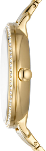 Fossil Jacqueline Moonphase Mother of Pearl Dial Gold Steel Strap Watch for Women - ES5167 Buy Now By Fossil