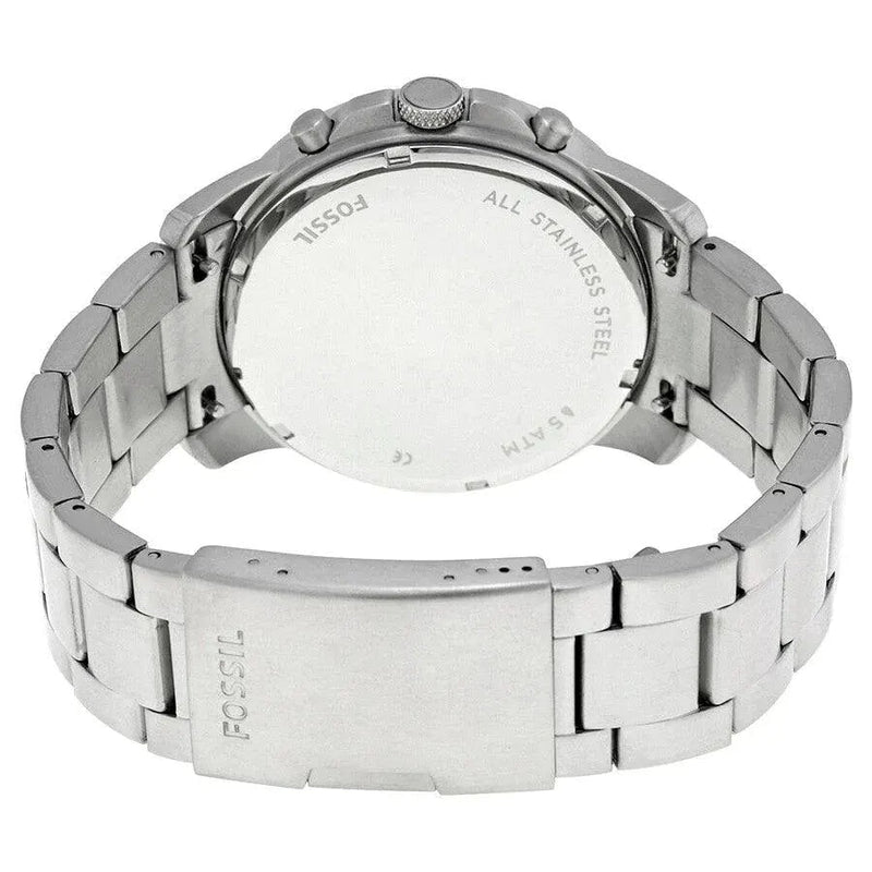 Fossil Grant Sport Chronograph Black Dial Silver Steel Strap Watch for Men - FS5236 Buy Now By Fossil