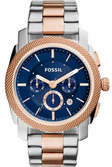 Fossil Machine Blue Dial Two Tone Steel Strap Watch for Men - FS5037 Buy Now By Fossil