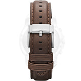 Fossil Grant Chronograph White Dial Brown Leather Strap Watch for Men - FS4735 Buy Now By Fossil