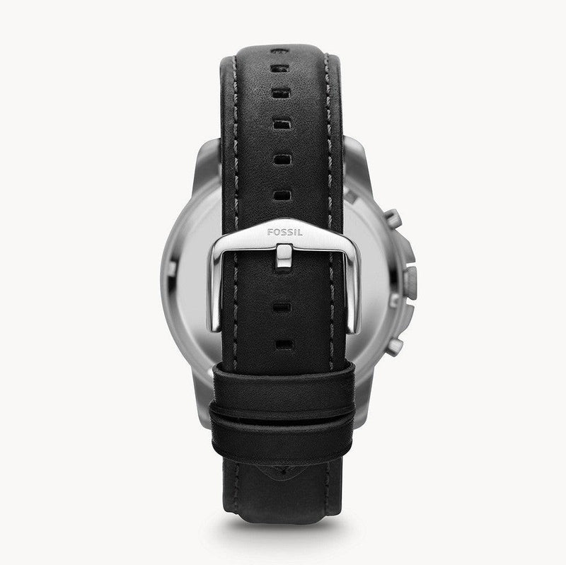 Fossil Grant Chronograph Black Dial Black Leather Strap Watch for Men - FS4812 Buy Now By Fossil