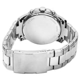 Fossil Grant Chronograph Black Dial Silver Steel Strap Watch for Men - FS4736