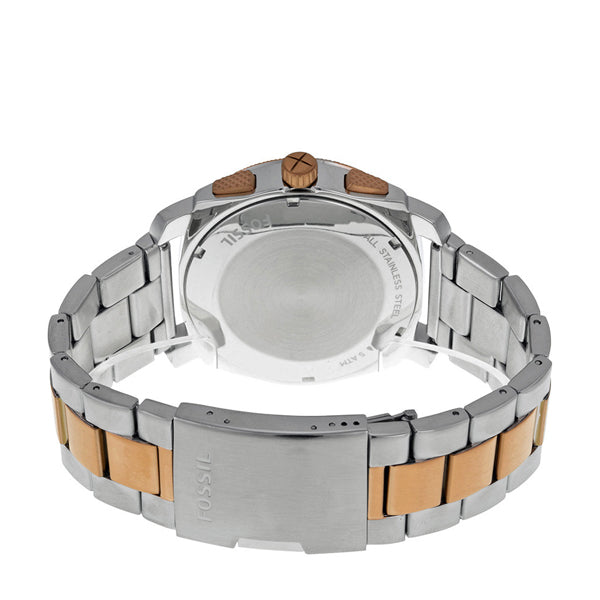 Fossil Machine Blue Dial Two Tone Steel Strap Watch for Men - FS5037 Buy Now By Fossil