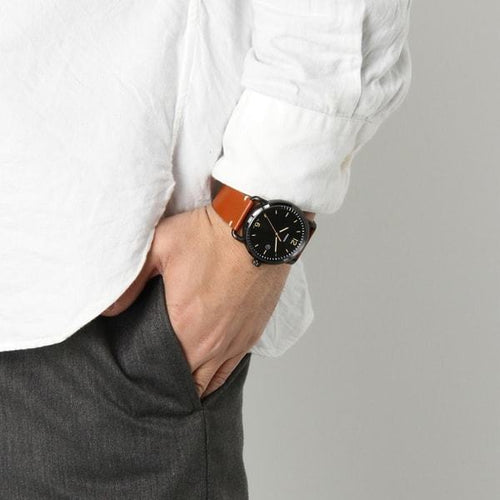 Fossil Commuter Three Hand Date Black Dial Brown Leather Strap Watch for Men - FS5276 Buy Now By Fossil