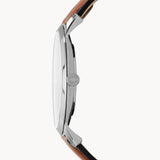 Fossil Minimalist Blue Dial Brown Leather Strap Watch for Men - FS5304 Buy Now By Fossil