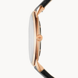 Fossil The Minimalist Black Dial Black Leather Strap Watch for Men - FS5376 Buy Now By Fossil