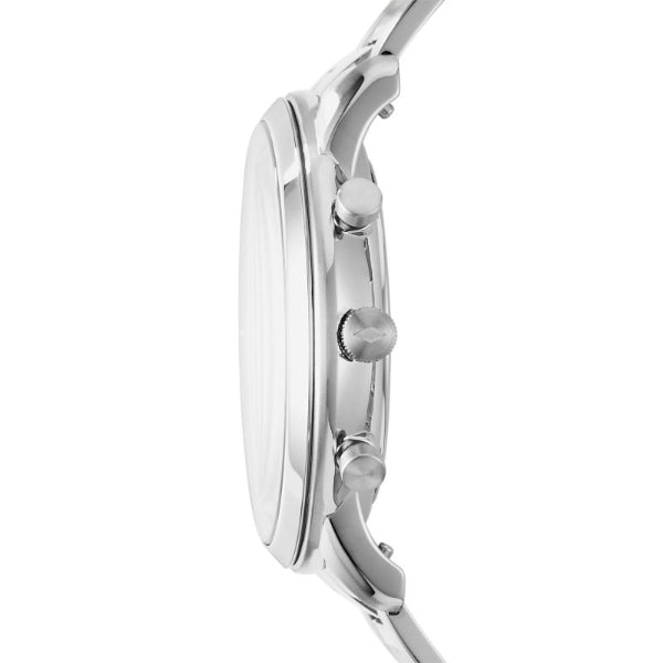 Fossil Neutra Chronograph Black Dial Silver Steel Strap Watch for Men - FS5384 Buy Now By Fossil