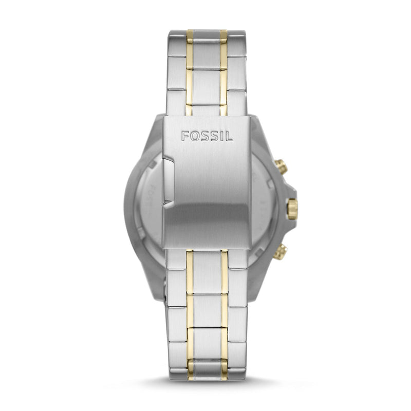 Fossil Garrett Analog Black Dial Two Tone Steel Strap Watch for Men - FS5771 Buy Now By Fossil