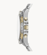 Fossil Garrett Analog Black Dial Two Tone Steel Strap Watch for Men - FS5771 Buy Now By Fossil