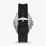 Fossil Garrett Chronograph Black Dial Black Rubber Strap Watch for Men - FS5624 Buy Now By Fossil