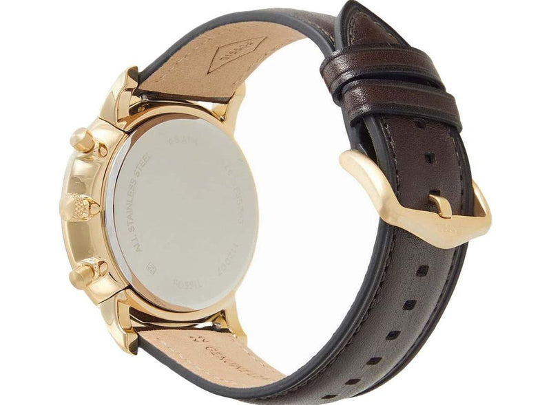 Fossil Neutra Chronograph Brown Dial Brown Leather Strap Watch for Men - FS5763 Buy Now By Fossil