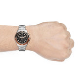 Fossil FB-03 Chronograph Black Dial Silver Steel Strap Watch for Men - FS5768 Buy Now By Fossil