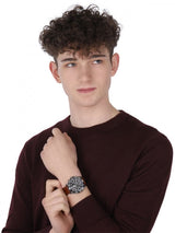 Fossil Garrett Chronograph Grey Dial Brown Leather Strap Watch for Men - FS5770 Buy Now By Fossil