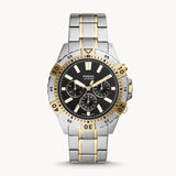 Fossil Garrett Analog Black Dial Two Tone Steel Strap Watch for Men - FS5771 Buy Now By Fossil