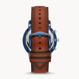 Fossil Neutra Chronograph Blue Dial Brown Leather Strap Watch for Men - FS5791 Buy Now By Fossil