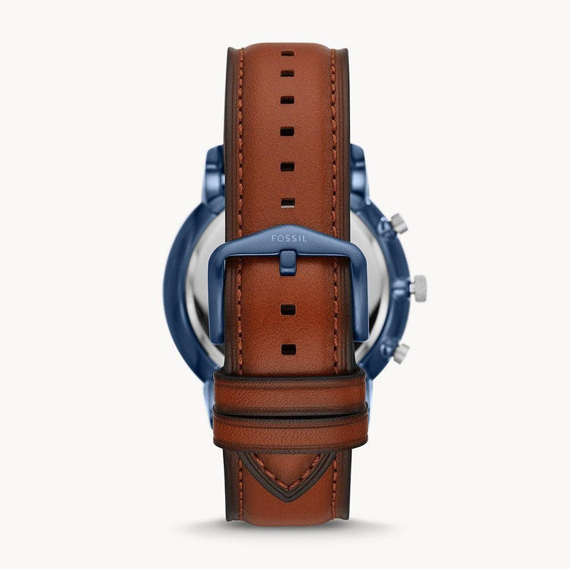 Fossil Neutra Chronograph Blue Dial Brown Leather Strap Watch for Men - FS5791 Buy Now By Fossil