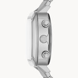Fossil Retro Analog-Digital Black Dial Silver Steel Strap Watch for Men - FS5890 Buy Now By Fossil