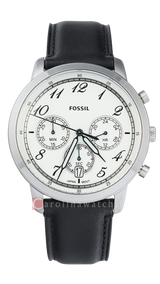 Fossil Neutra Chronograph White Dial Black Leather Strap Watch for Men - FS6023 Buy Now By Fossil