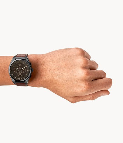 Hugo Boss Grand Prix Black Dial Black Leather Strap Watch for Men - 1513474 Buy Now By Hugo Boss