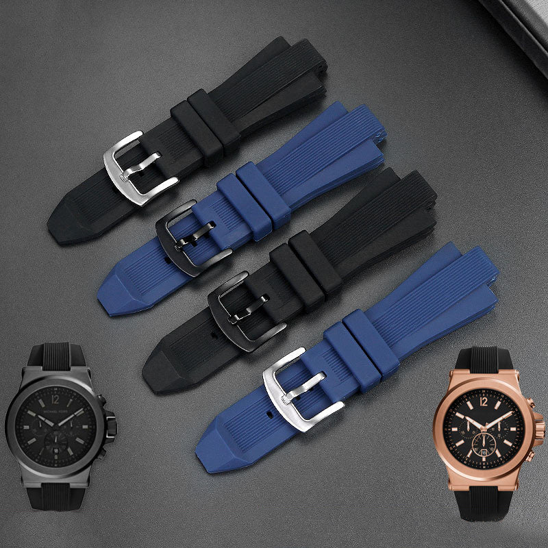 Michael Kors Dylan Black Dial Black Rubber Strap Watch for Men - MK8184 Buy Now By Michael Kors