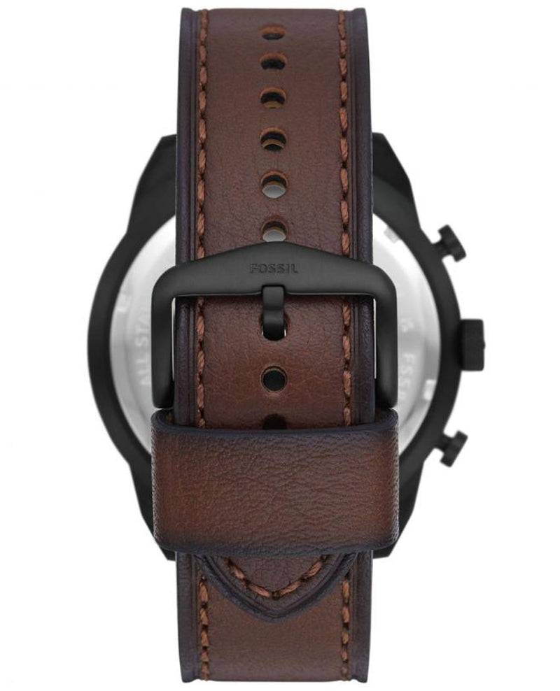 Fossil Bronson Chronograph Brown Dial Brown Leather Strap Watch for Men - FS5875 Buy Now By Fossil