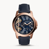 Fossil Grant Twist Multifunction Blue Dial Blue Leather Strap Watch for Men - ME1162 Buy Now By Fossil