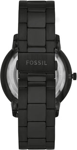 Fossil Neutra Automatic Skeleton Black Dial Black Steel Strap Watch for Men - ME3183 Buy Now By Fossil