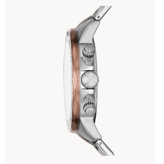 Fossil Bannon Multifunction Brown Dial Two Tone Steel Strap Watch for Men - BQ2502 Buy Now By Fossil
