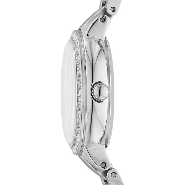 Fossil Virginia Taupe Dial Silver Steel Strap Watch for Women - ES4147 Buy Now By Fossil