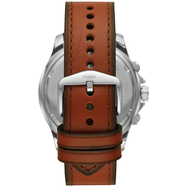 Fossil Dillinger Luggage Chronograph Green Dial Brown Leather Strap Watch for Men - FS5734 Buy Now By Fossil