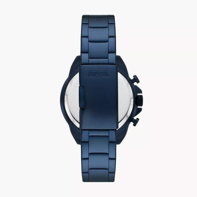 Fossil Bronson Chronograph Blue Dial Blue Steel Strap Watch for Men - FS5916 Buy Now By Fossil