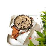 Fossil Original Boyfriend Sport Chronograph Beige Dial Brown Leather Strap Watch for Women - ES4046 Buy Now By Fossil