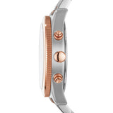 Fossil Perfect Boyfriend Mother of Pearl Dial Two Tone Steel Strap Watch for Women - ES4135 Buy Now By Fossil