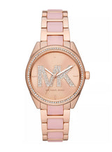 Michael Kors Janelle Analog Rose Gold Dial Two Tone Steel Strap Watch For Women - MK4731 Buy Now By Michael Kors