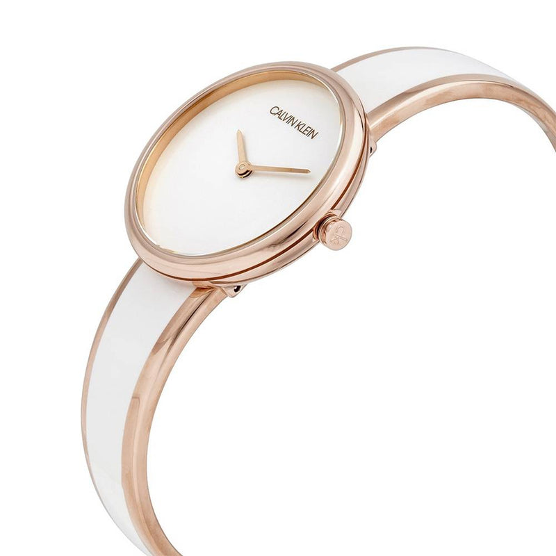 Calvin Klein Seduce White Dial Two Tone Steel Strap Watch for Women - K4E2N616 Buy Now By Calvin Klein